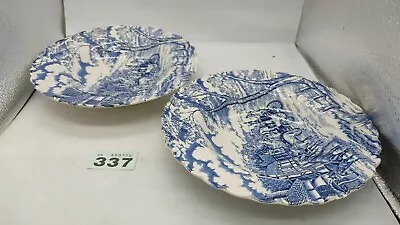 Pair Of Myott Royal Mail Bowls Hand Engraved Fine Staffordshire Ware Vintage • £16.99