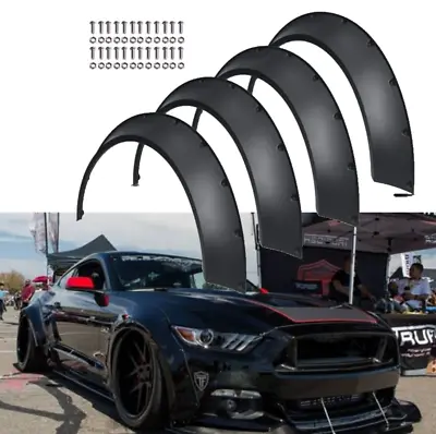 4PCS Extra Wide Fender Flares Wheel Arches Body Kit For Ford Mustang 2015-2023 • $99.29