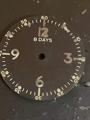 Vintage Elgin Military 8 Days Aircraft Clock Dial Marked AF US Army AN 5743-1 • $39