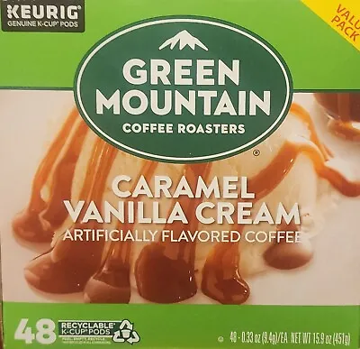 Green Mountain Coffee Caramel Vanilla Cream Keurig K-Cup Pod 48ct • $26.24