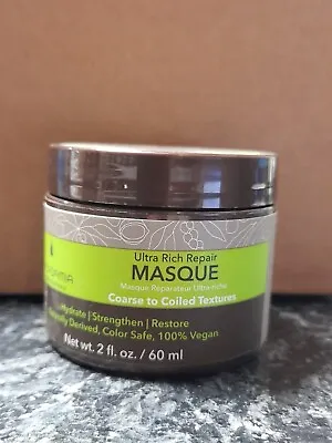 Macadamia Ultra Rich Repair Masque 60ml Coarse To Coiled Textures • £13.50