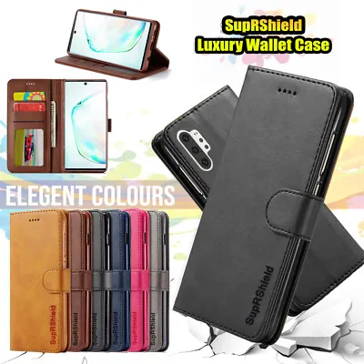 For Samsung Galaxy Note 10 Plus A20 A30 A50 A70 Wallet Leather Case Flip Cover • $5.99