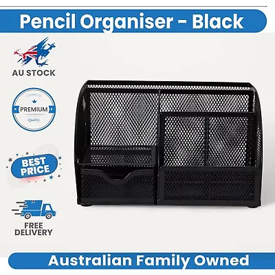 Pen Holder Storage Desk Organizer Office School Letter Tray Container Stationery • $11.45