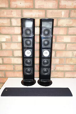 Kef HTS6001 Satellite/Surround Speakers + Pedestal Stands - Working Great Sound • £125