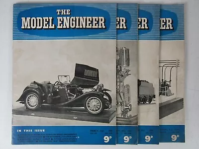 The Model Engineer Magazine Mar Apr 1954 Lot Of 4 Steam Mechanical Engineering • $20