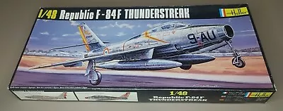 Heller Republic F-84F Thunderstreak 1/48 Scale Plastic Model Kit #554 Open Box • $14.99