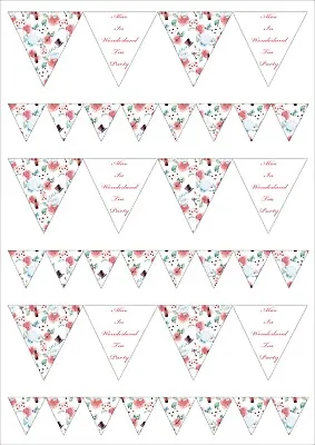 Bright Coloured STARS Bunting Edible Wafer Paper/Icing Cake Topper Decoration • £3.99