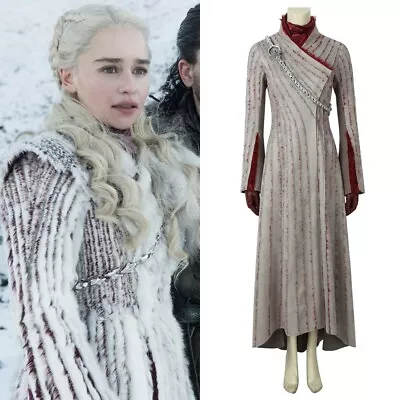 Daenerys Targaryen Costume Game Of Thrones Season 8 Cosplay Suit Handmade • $294.89