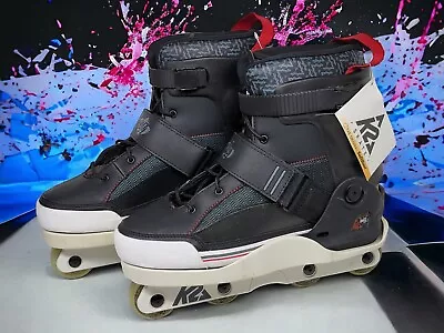 K2 Varsity Aggressive Inline Skates Roller Blades - 11.5 US - Black White Red • $249.99