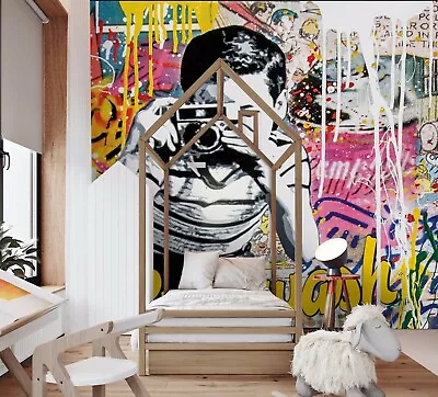 £63.45 • Buy 3D Photograph Graffiti Wallpaper Wall Mural Removable Self-adhesive Sticker 246