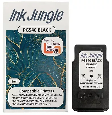 PG540 Black Refilled Ink Cartridge For Canon PIXMA MG4150 Inkjet Printer • £13.49