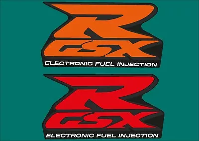 Suzuki Gsxr 750 Srad Decals Chrome Red Gsxr Srad Chrome Orange Gsxr Srad Logo • $12.63