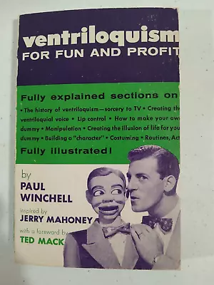 Ventriloquism For Fun And Profit By Paul Winchell • $24.99