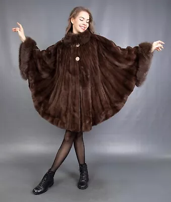 3511 New Gorgeous Real Sheared Mink Coat Luxury Fur Swinger Beautiful Size 6xl • $1399