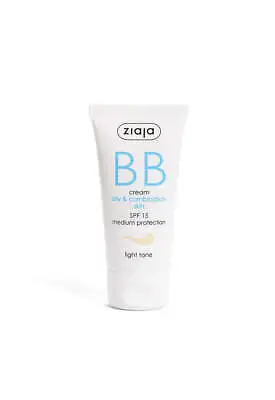 Ziaja Bb Cream For Oily & Combination Skin - Light Tone 50 Ml OFFICIAL UK • £9.83