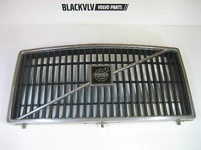 Vintage Volvo 240 242 244 245 Early Grille GL DL Black & Chrome • $74.99