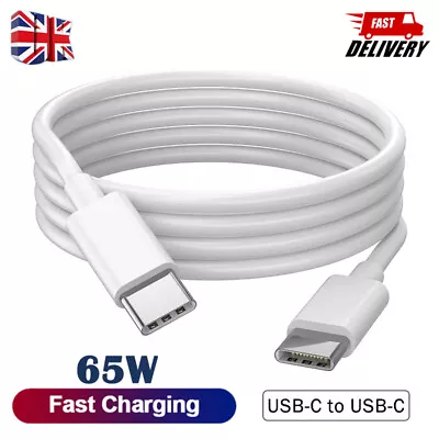 Type C To C Cable PD 65W Fast Phone Charger Data Cable Long USB Lead For Samsung • £3.99