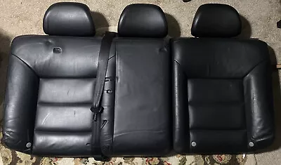 Mk4 Vw Jetta Golf Rear Leather Black Bench Back Rest Seats Factory Headrests • $200