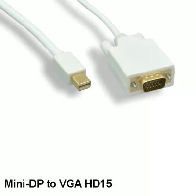 3' Mini DisplayPort 1.2 To VGA Cable Male/Male 32AWG GoldPlated Connector PC TV • $23.56