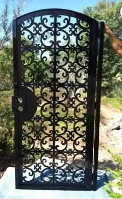 Italian Metal Gate Custom Pedestrian Walk Entry Garden Iron Art Iron 36 72 • $1549