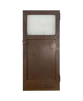 Vintage Bronze Frosted Glass Lite Door 64.5 X 29.75 • $650