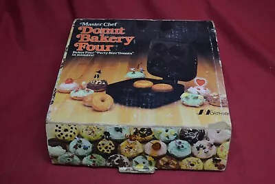 Vintage Master Chef  Donut Bakery 4 Donut Maker Bakery #2090 Made In USA Tested • $18.99