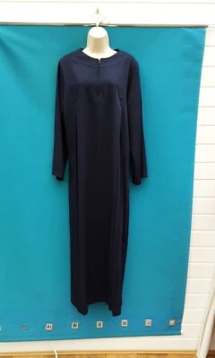 Long Dressmaxikaftan ?60's70's Vintage Styledark Bluesize 14 App • £8.99