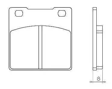 Brake Pads Brakepads Fits Honda Cb 250 400 650 750 Fits Kawasaki Zxr • £9.78