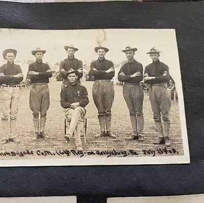 Irish Brigade Co. Photo Original 16th REGIMENT GETTYSBURG PA 1909 WAR MILITARY • $99