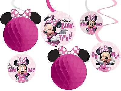 Minnie Mouse Forever Disney Clubhouse Birthday Party Honeycomb Swirl Decorations • $14.85