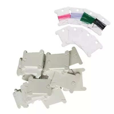 200Pcs Floss Bobbins Plastic Cross-Stitch Thread Bobbin Card For Ribbon Fishing • £7.85