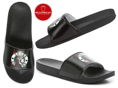 Men's  Sandals Cross Color  Snoop Dogg   BLACK Sizes 8 - 13 NWT • $18.99