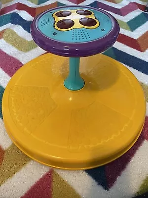 Vintage Playskool Sit N Spin Yellow Purple/Teal Spinning Toy 1973 Tonka USA • $22.95