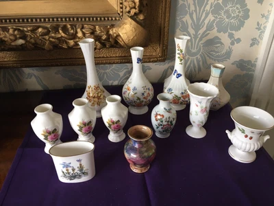 £8 • Buy Job Lot Of Decorative Vases Incl. Aynsley, Palissy, Wedgwood & Royal Worcester
