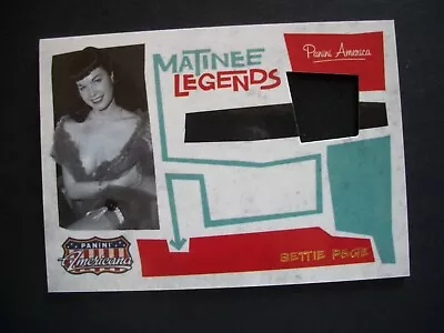 🌟 2011 Bettie Page Matinee Legends Worn Swatch #/499 🌟 PinUp Insert Chase Card • $59.95