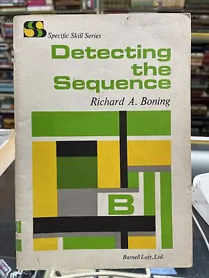 $7 • Buy Detecting The Sequence ~ Specific Skills Series ~ Richard A. Boning ~ 1973 ~ PB