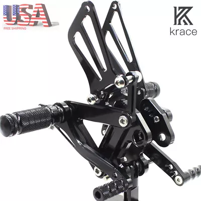 For Kawasaki 2005 2006 2007 2008 ZZR600 1999-2002 ZX6R ZX636 CNC Rearset FootPeg • $109.99