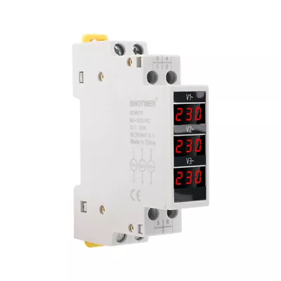 Electrical 3 Phase Voltage Meters Measuring AC 80-500V Mini Modular Voltmeter • $14.71