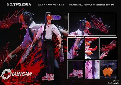 TWTOYS TW2258A 1/12 Chainsaw Devil Action Figure 6inches Collection Model • $105.99