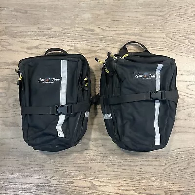 Lone Peak Vintage Pair Of Black Bicycle Panniers SLC Utah U.S.A. • $79.99