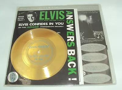 Elvis Answers Back! - Presley Cd - Gold Record - Magazine - 1996 Issue - Epe • $39.95