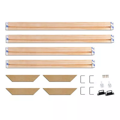 Art Canvas Stretcher Bar DIY Picture Natural Solid Wood Frame Stretching Strip • £7.18