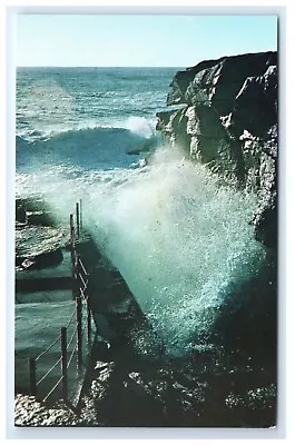 Postcard Stormy Seas Thunder Hole Ocean Drive Mount Desert Island Maine A9 • $3.29