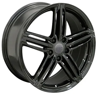 $698 • Buy 18x8.0 5x112 +45 Wheels Black 18 Inch Rims For Audi VW Jetta GTI CC Passat EOS
