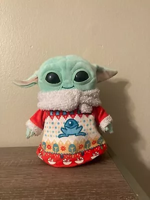 Star Wars The Mandalorian Grogu Baby Yoda The Child Christmas Sweater 8in Plush • $6