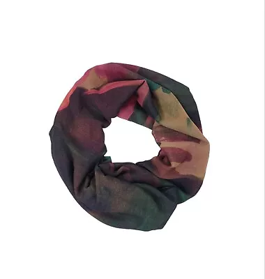 Silk Scarf Vintage Chiffon Square 40x40 Watercolor Light Abstract Hand Painted  • $22.16