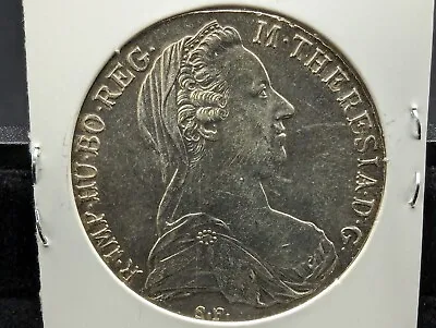 1780-X Austria 1 Thaler Coin KM#T1 Maria Theresia .833 Silver 28g Posthumous • $30