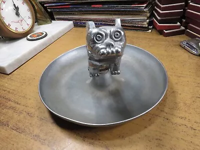 VINTAGE Mack Truck Bulldog Chrome 7  CIGAR ASHTRAY Dog Truck Hood Ornament • $129.99