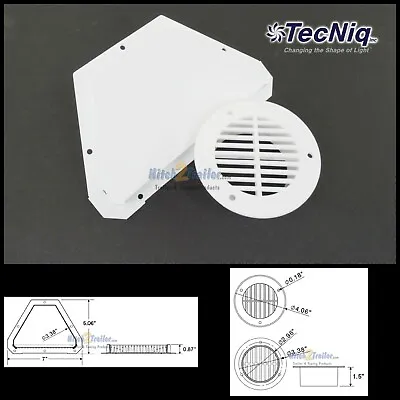 Vent RV ATV Motorcycle Enclosed Utility Cargo Box Trailer Breather System White • $8.49