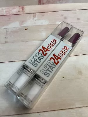 Lot Of 2-Maybelline Superstay 24hr Color Lipstick 260 Boundless Berry • $9.99